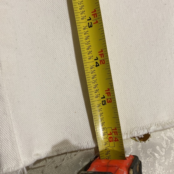 LOFT BEIGE DENIM SKIRT WITH FRONT POCKETS - Picture 6 of 7